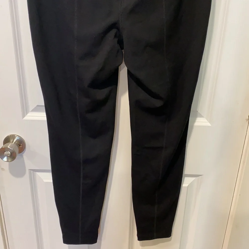 Soma Faux Leather Front Smoothing Ponte Pants New
